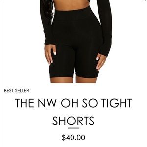 Brand New Naked Wardrobe Biker Shorts